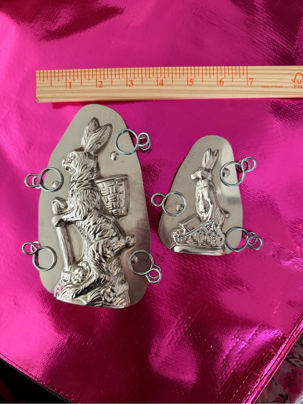 Vintage Chocolate Bunny Molds - Set of 2